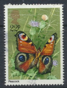 GB  SG 1153  Sc# 943  Butterflys Peacock Used see scan 