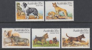 Australia 727-731 Dogs MNH VF