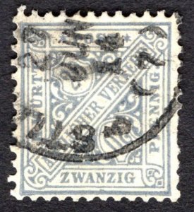 1906, Germany Wurttemberg, 20Pfg, Used, Mi 231b