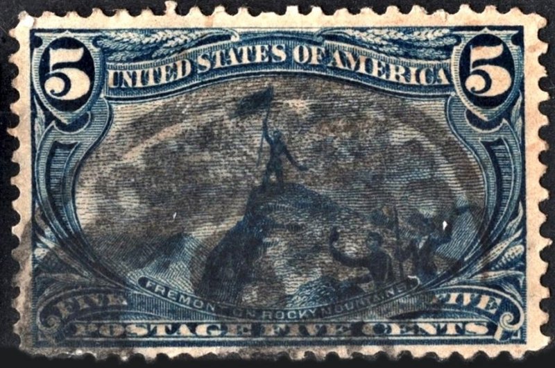 SC#288 5¢ Freemont on Rocky Mountains (1898) Used