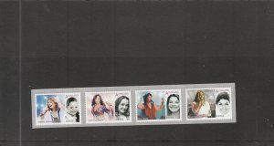 Norway  Scott#  1660a  MNH Strip of 4  (2011 Female Singers)