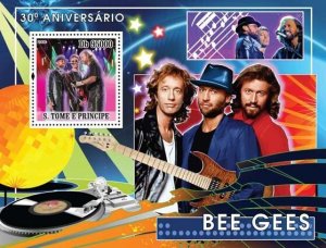 SAO TOME - 2008 - The Bee Gees - Perf Souv Sheet -Mint Never Hinged