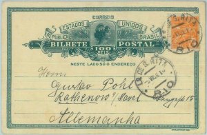 89559 - BRAZIL - Postal History -  POSTAL STATIONERY CARD to GERMANY 1924