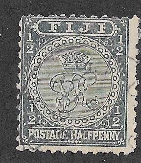 Fiji #53 1/2p greenish black   (MNH) CV $7.00