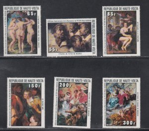 Burkina Faso # 446-451, Rubens Paintings, Mint NH, 1/2 CAt.