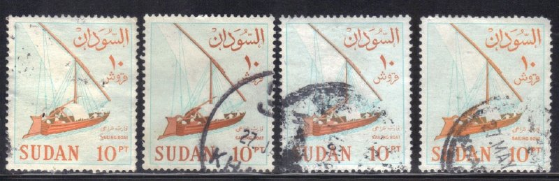 SUDAN SCOTT #156 1962 USED   SEE SCAN