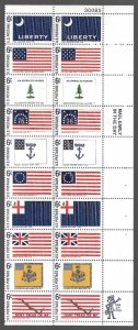 US 1354a (1345-54) MNH Plate Block of 20. Flags. FREE SHIPPING!!