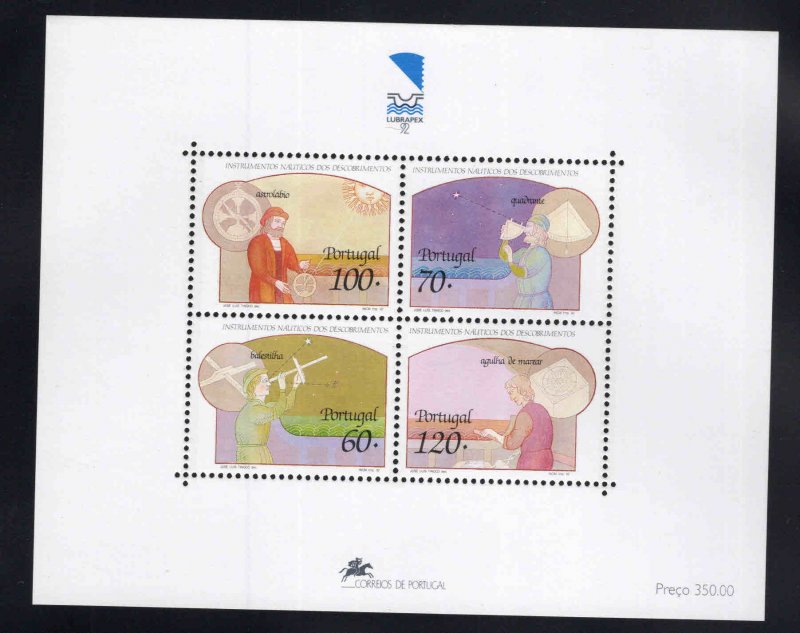 PORTUGAL Scott 1913a MNH** 1992 Navigator souvenir sheet