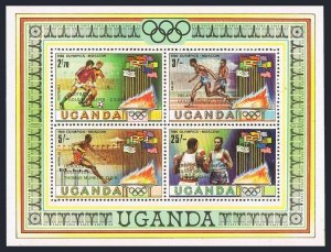 Uganda 304-307,308,MNH.Michel 286-289,Bl.25. Olympics Moscow-1080,Winners.Soccer