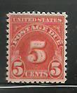 #J83 5c Postage Due Single Mint Never Hinged 