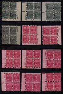 1938 PREXY Sc 803-29 lot MNH 156 plate blocks CV $765