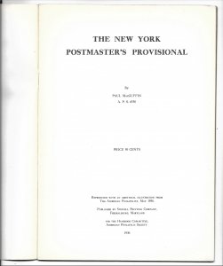 Doyle's_Stamps: The New York Postmaster's Provisional, 1936, MacGuffin