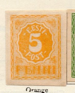 Estonia 1919 Early Issue Fine Mint Hinged 5p. 170971