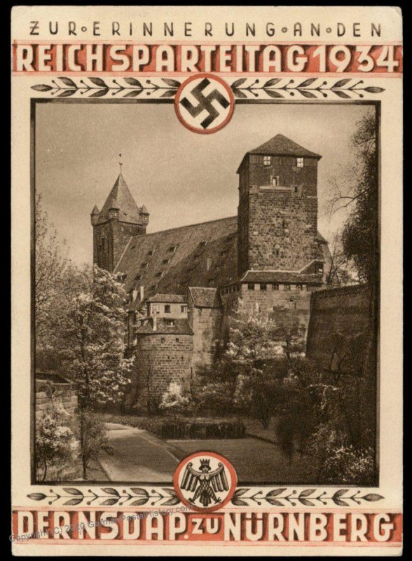 3rd Reich Germany 1934 Nuernberg Castle Reichsparteitag Nuremberg Rally Da 97383