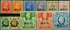 Middle East Forces 1943-47 Set of 11 SGM11-M21 V.F VLMM & MNH