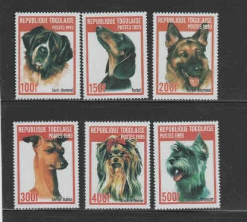 TOGO #1911A-F 1999 DOGS MINT VF NH O.G aa