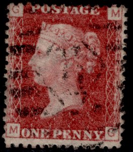 GB QV SG44, 1d lake-red PLATE 137, USED. MG