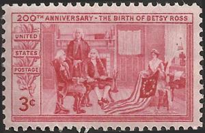 # 1004 MINT NEVER HINGED BETSY ROSS