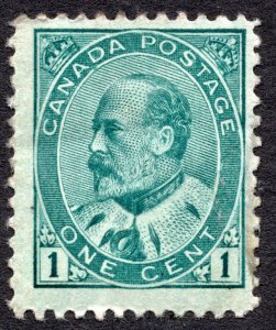 Canada 1903 1¢ EDWARD VIII 1¢ Stamp #89 MH CV $45