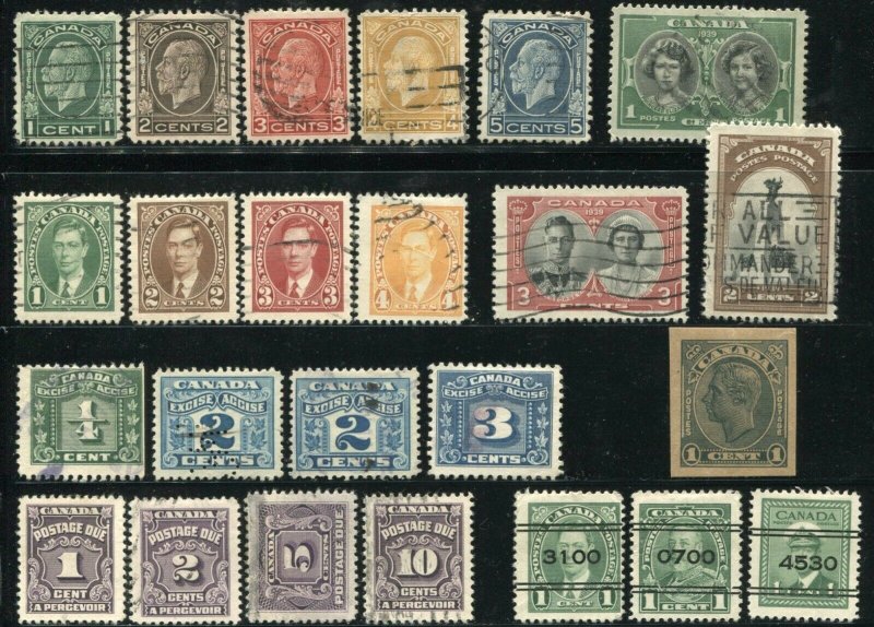 CANADA Postage Stamp Collection Used