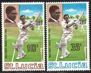 St. Lucia Sc #229-230 Mint Hinged