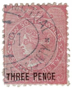 (I.B) Australia - NSW Revenue : Stamp Duty 3d on 1d OP (1873)