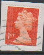 GB QE II Machin SG U2958a - 1st vermillion  - date code M14L - Source  none