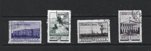 RUSSIA - 1948 ANNIVERSARY OF THE SIEGE OF LENINGRAD - SCOTT 1189 TO 1192 - USED