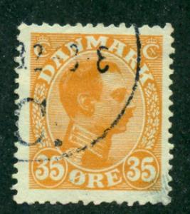 Denmark 1913 #114 U SCV(2018)=$7.50