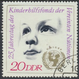German Democratic Republic  SC# 1315  Used UNICEF   see  details and scans 