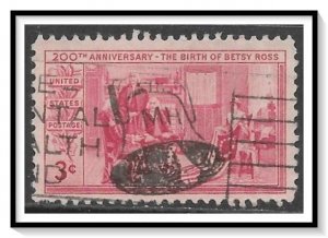 US #1004 Betsy Ross Used