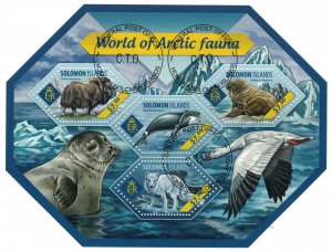 SOLOMON ISLANDS 2014 - Arctic fauna / complete set (sheet+block)