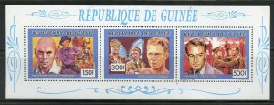 GUINEA 1991 YUL BRENNER,STEVE McQUEEN & GARY COOPER COLLECTIVE SHEET MINT NH