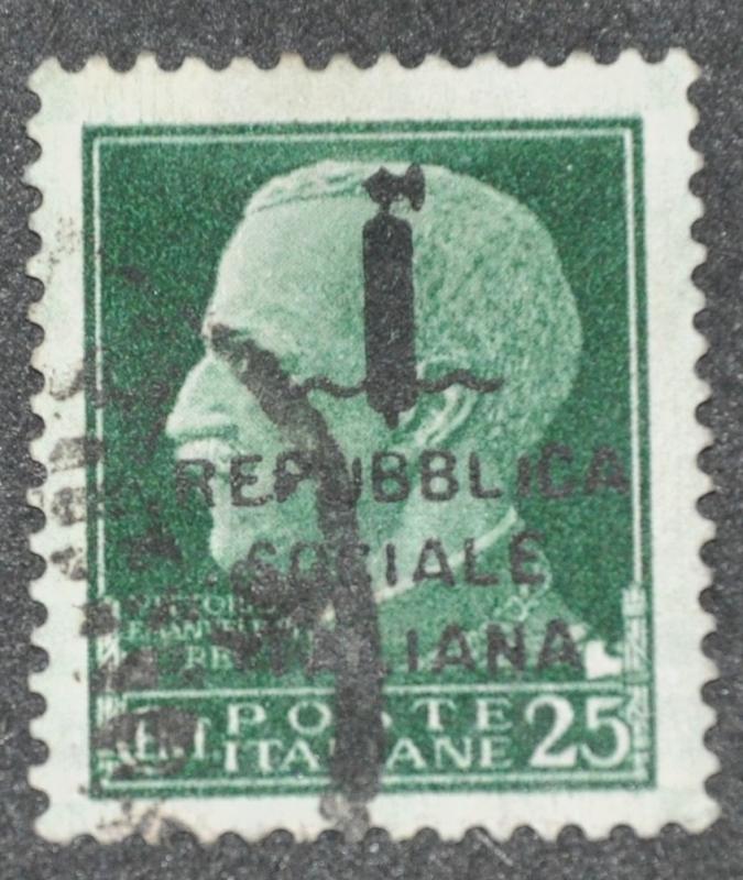 Italian Social Republic Scott #1  USED