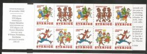 SWEDEN 2402e, MNH STAMPS, COMPLETE BOOKLET, 3 EACH #2402a, 2402c, 2 EACH #240...