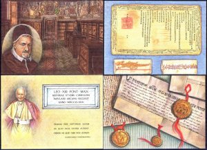 Vatican 1984 Secret Archives 5 Postcards