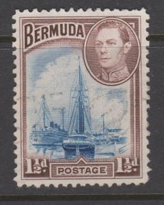 Bermuda 1938 1 1/2d Hamilton Harbour Sc#119 Used