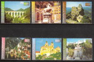 302-07 United Nations Vienna 2002 Tourist Attractions MNH