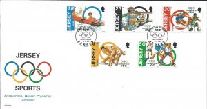 JERSEY FDC 1994 SPORTS IOC CENTENARY