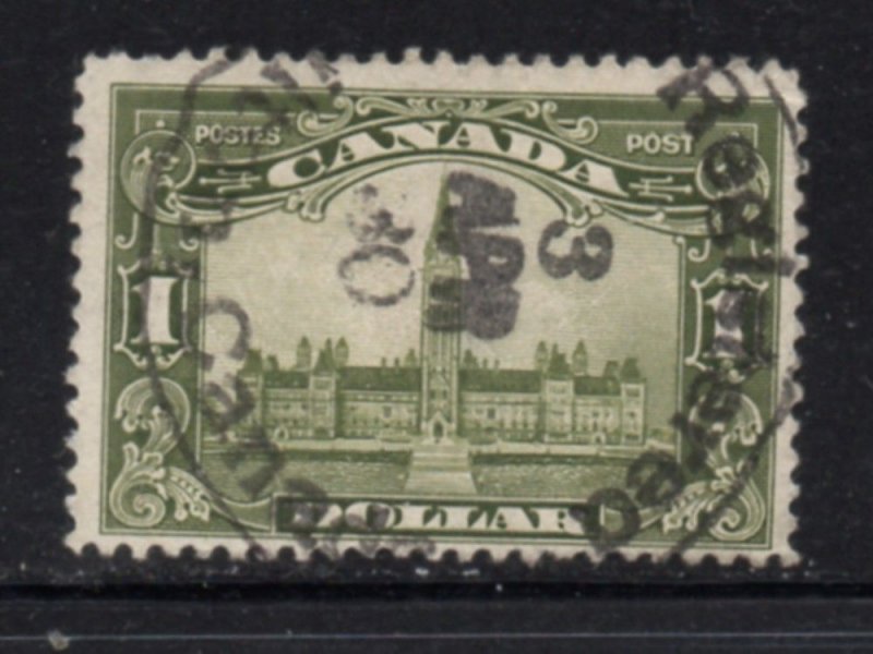 Canada Sc 159 1929 $1 Parliament Building  stamp used