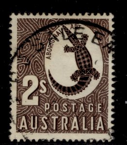 AUSTRALIA GVI SG224f, 2s chocolate, FINE USED.