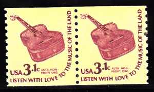 United States #1613 Guitar 3.1 Coil Pair MNH, Please see the description.