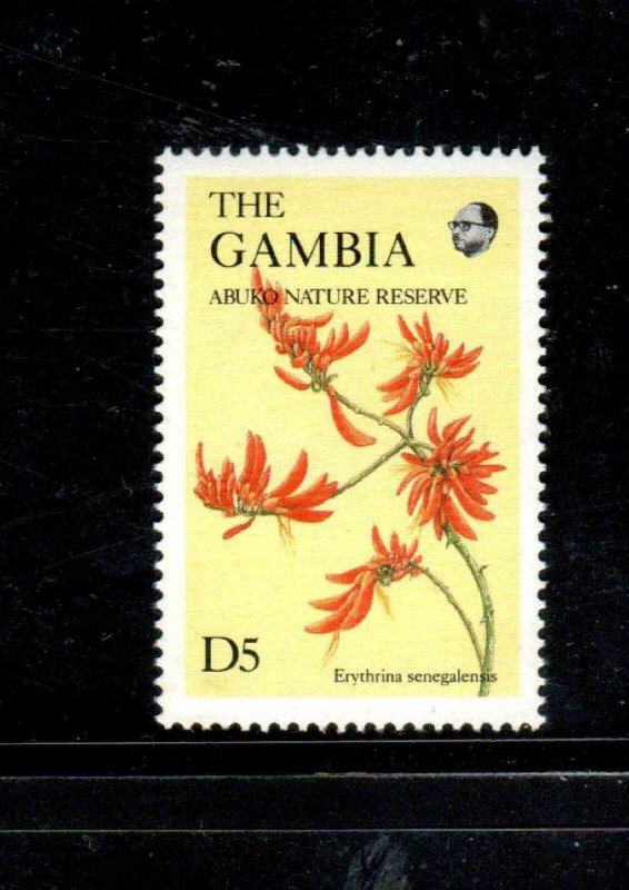 GAMBIA #689B  1987  5d   WILDFLOWERS  MINT VF NH  O.G