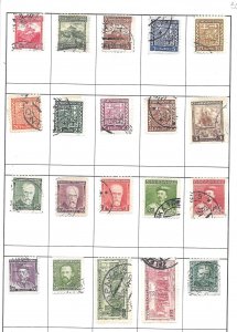 Czechoslovakia Mixture Page of 33 stamp Lot (myB1P32-33) Collection / Lot