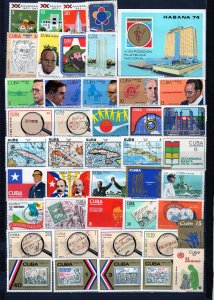 CUBA 1973-1974 YEARS SET OF 43 STAMPS & S/S MNH