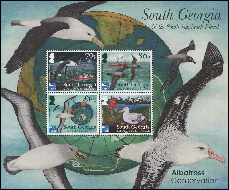 South Georgia & the South Sandwich Islands 2017 Sc 567a Birds albatross CV $10