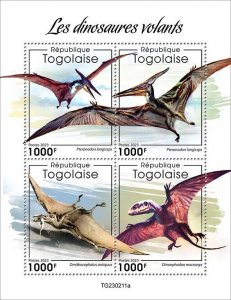 2024 04 - TOGO - FLYING DINOSAURS             4V  complet set    MNH **