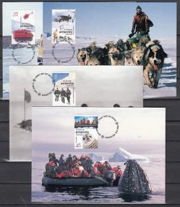 Australian Antarctic, Scott cat. L117. Antarctic Centenary. 4 Maximum Cards. ^