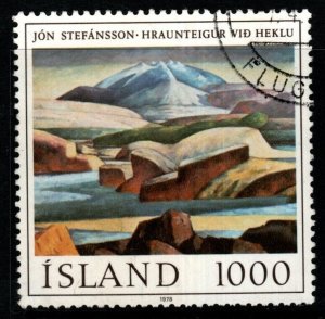 ICELAND SG566 1978 1000k MOUNT HEKLA FINE USED