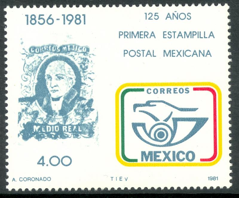 MEXICO 1981 POSTAGE STAMP ANNIVERSARY WMKD Issue Sc 1242a MNH